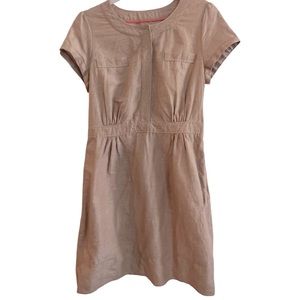 Boden Tan Short Sleeve Dress